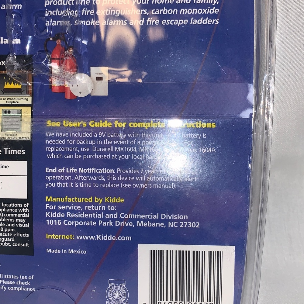 Kidde Gas & Carbon Monoxide Alarm with Digital Display - Picture 7 of 9